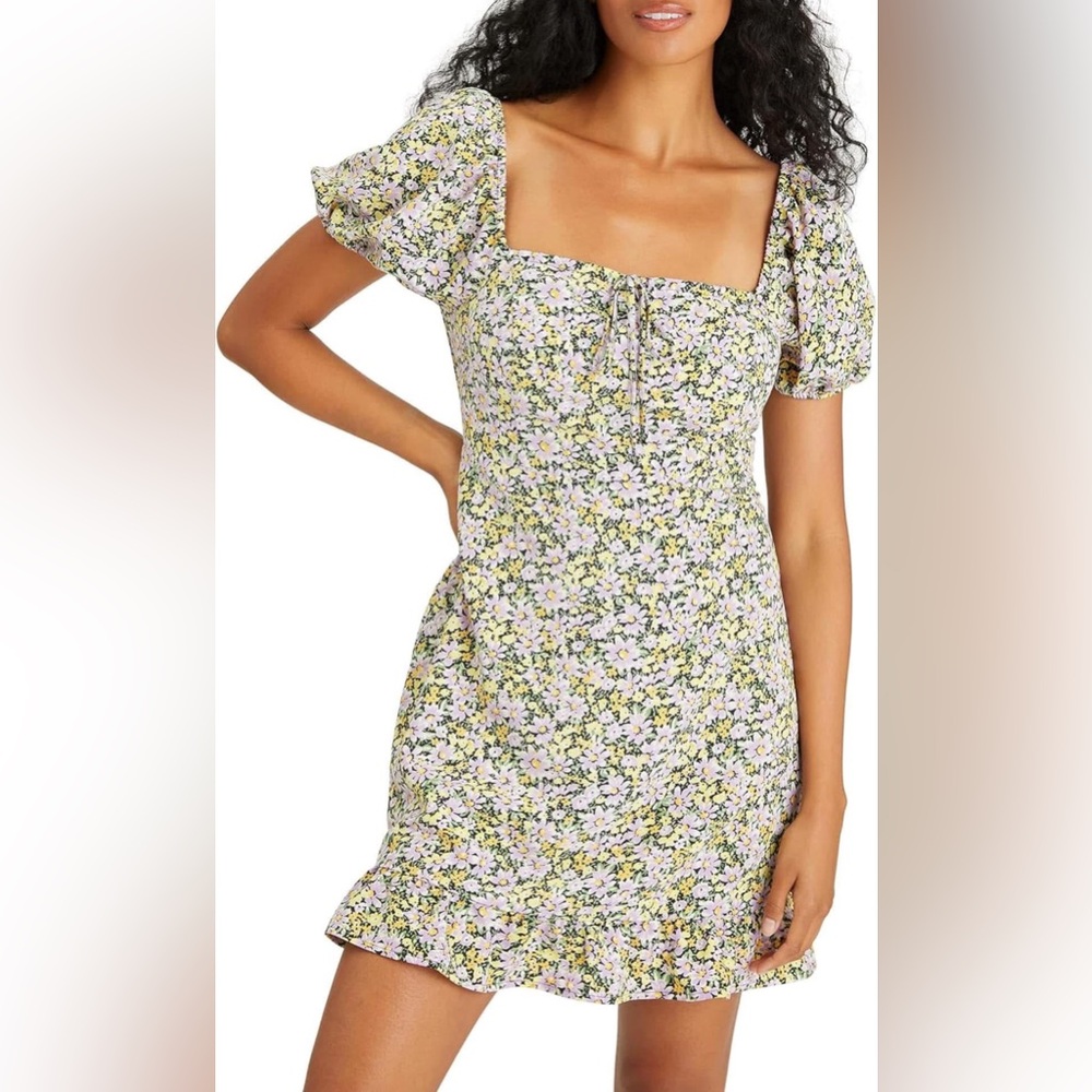 Floral Puff Sleeve Dress